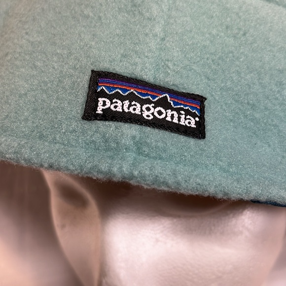NWT RARE Patagonia Kids M Hip Flop Fleece Bucket HAT 1999 🔥 Blue - Picture 3 of 17